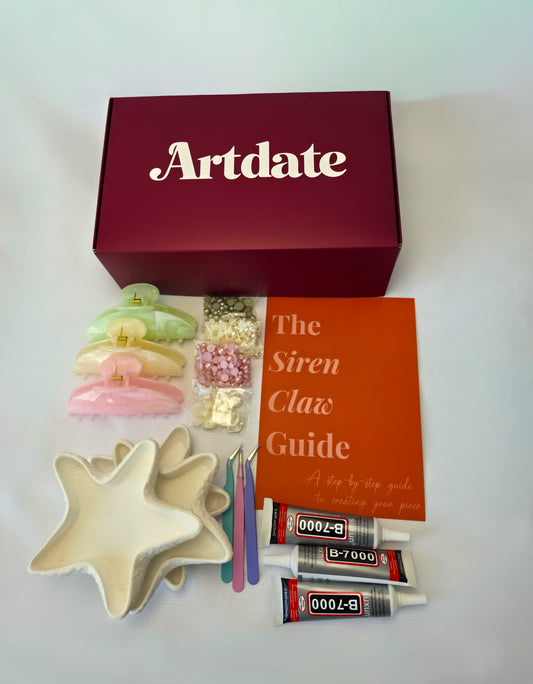 Pearl and shell hair claw decorating kit